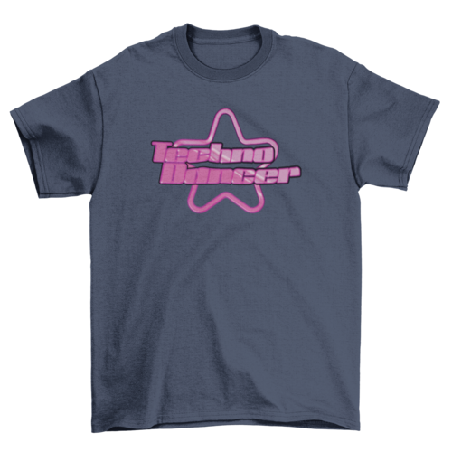 Chrome and gradient quotes Y2K scalable t-shirt