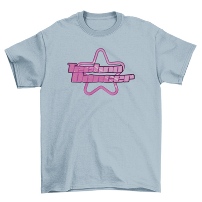 Chrome and gradient quotes Y2K scalable t-shirt